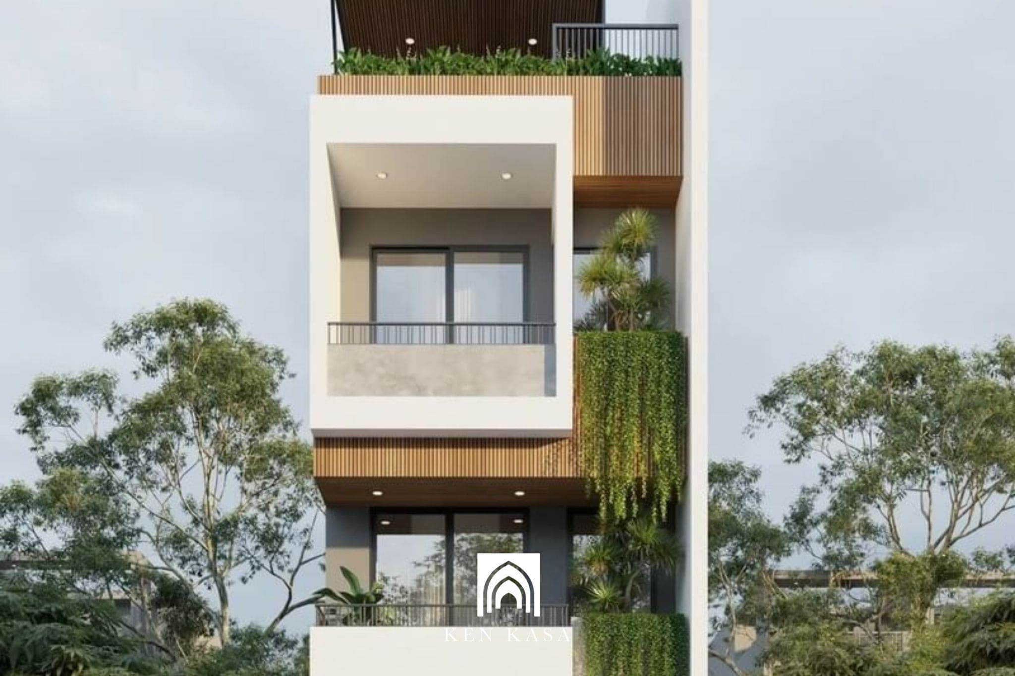 Đầu tư thiết kế mặt tiền homestay nh&agrave; ống ấn tượng