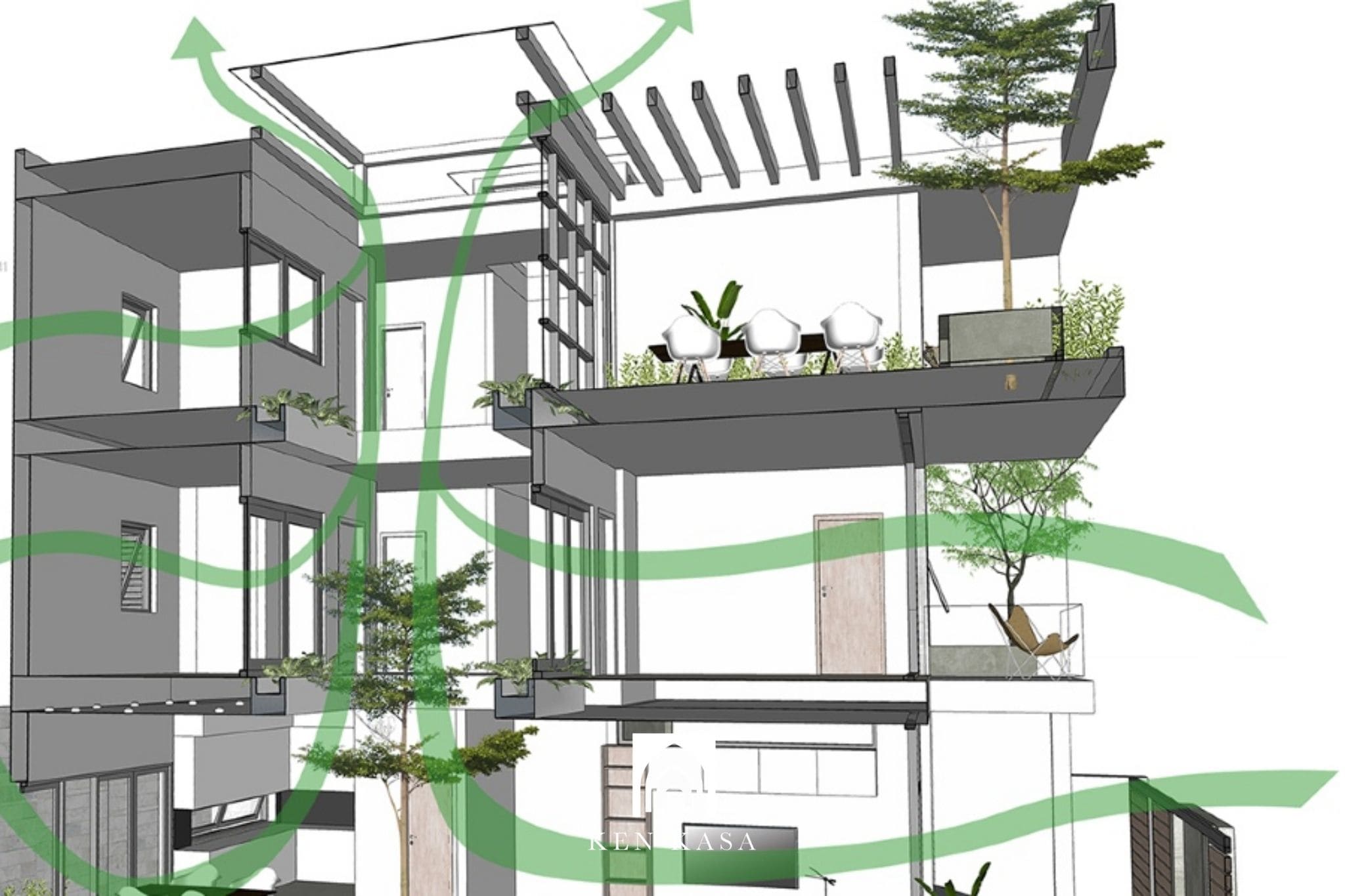 Bố tr&iacute; hướng cửa đ&oacute;n gi&oacute; v&agrave; cửa th&ocirc;ng gi&oacute; hợp l&yacute;