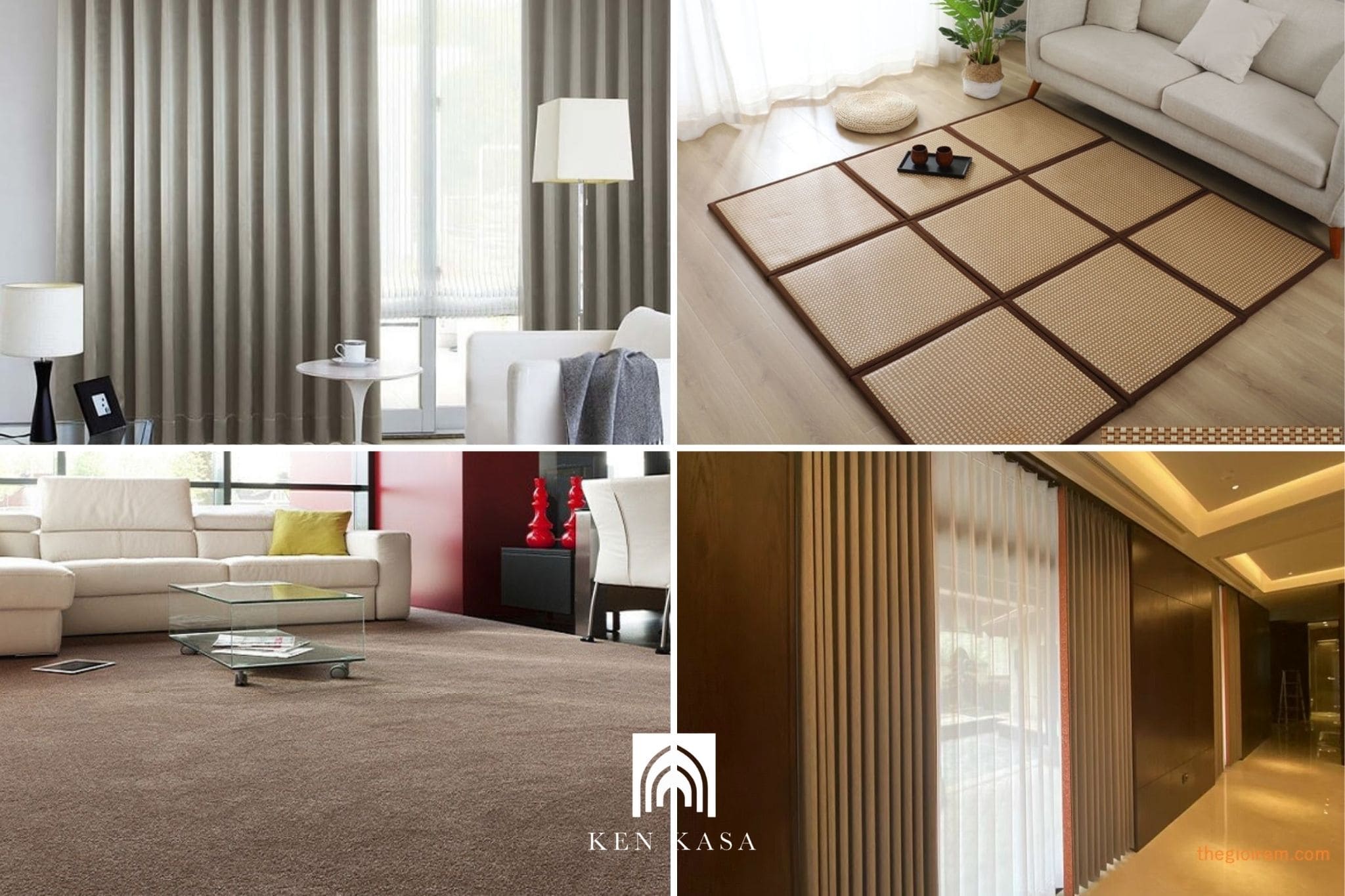 Lắp đặt r&egrave;m d&agrave;y v&agrave; thảm s&agrave;n để hấp thụ &acirc;m thanh