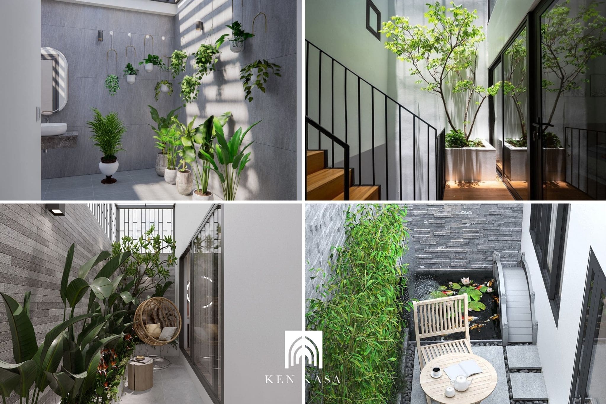 Tận dụng c&acirc;y xanh v&agrave; h&agrave;ng r&agrave;o &acirc;m thanh ngo&agrave;i trời