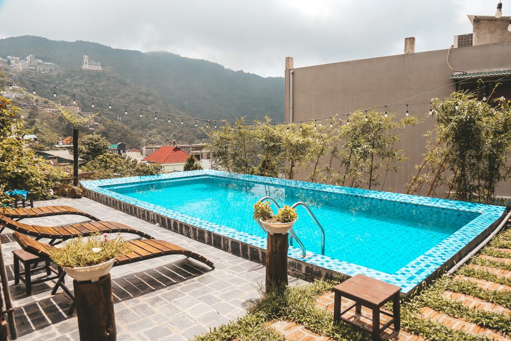 Bể bơi nhà Gạo Homestay