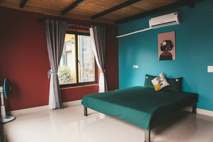 Phòng ngủ tại Gạo Homestay