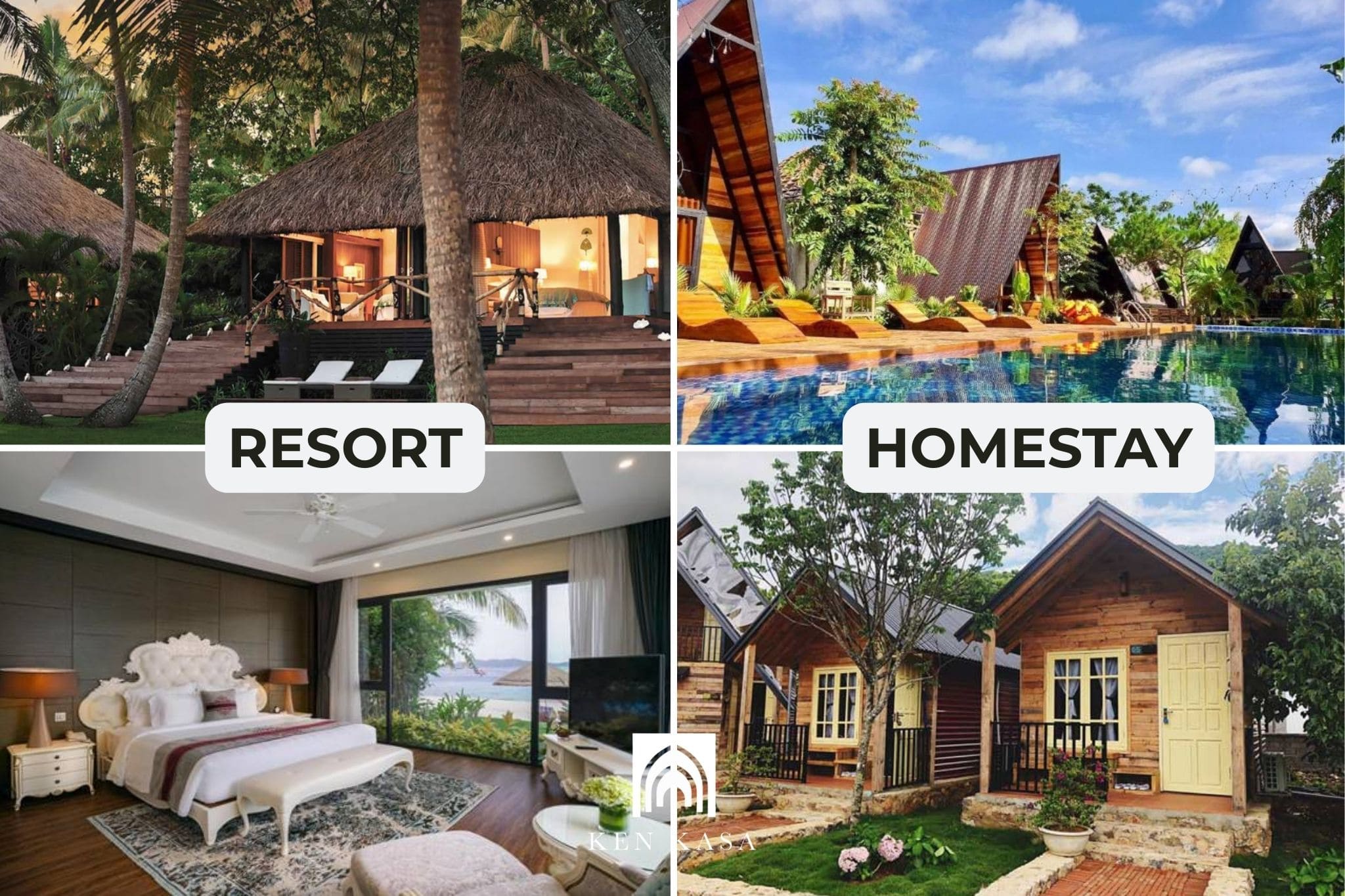 n&ecirc;n lựa chọn kinh doanh nh&agrave; resort hay homestay
