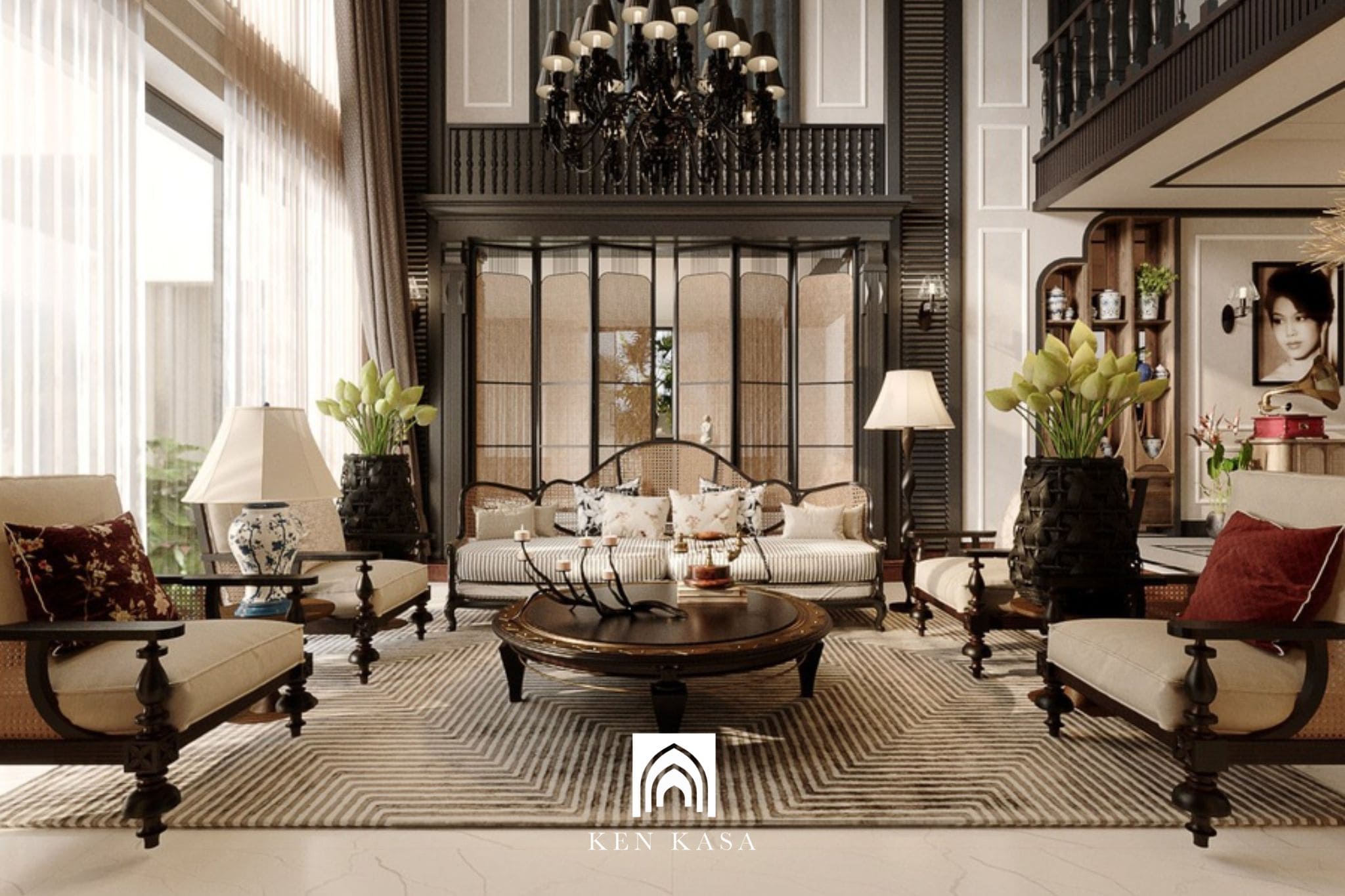 Kh&ocirc;ng gian mở, th&ocirc;ng tho&aacute;ng ph&ugrave; hợp kh&iacute; hậu nhiệt đới