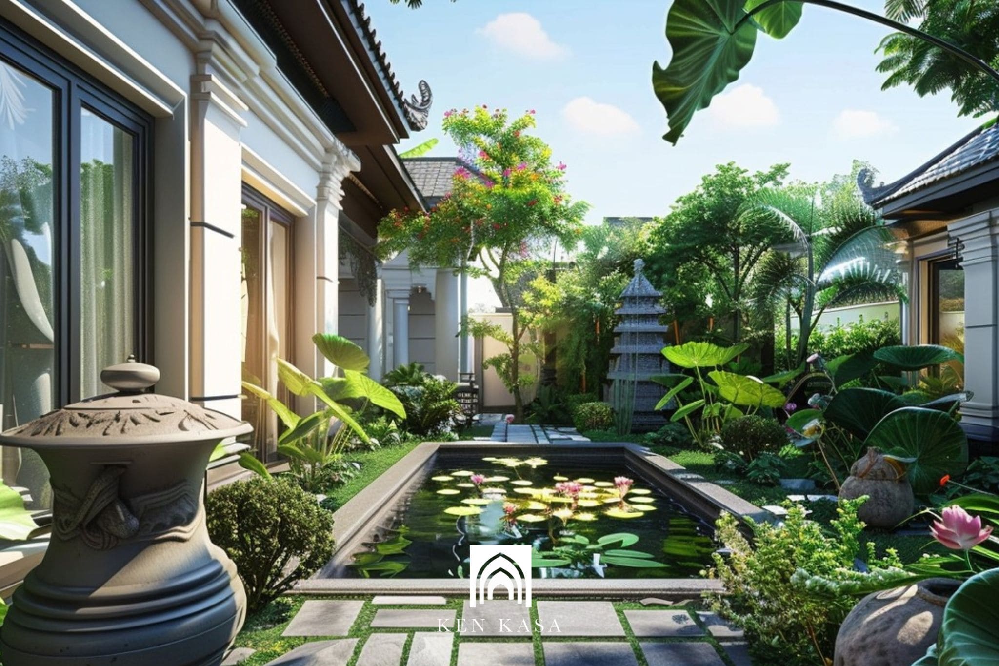 Mảng xanh v&agrave; yếu tố nước đ&oacute;ng vai tr&ograve; trung t&acirc;m