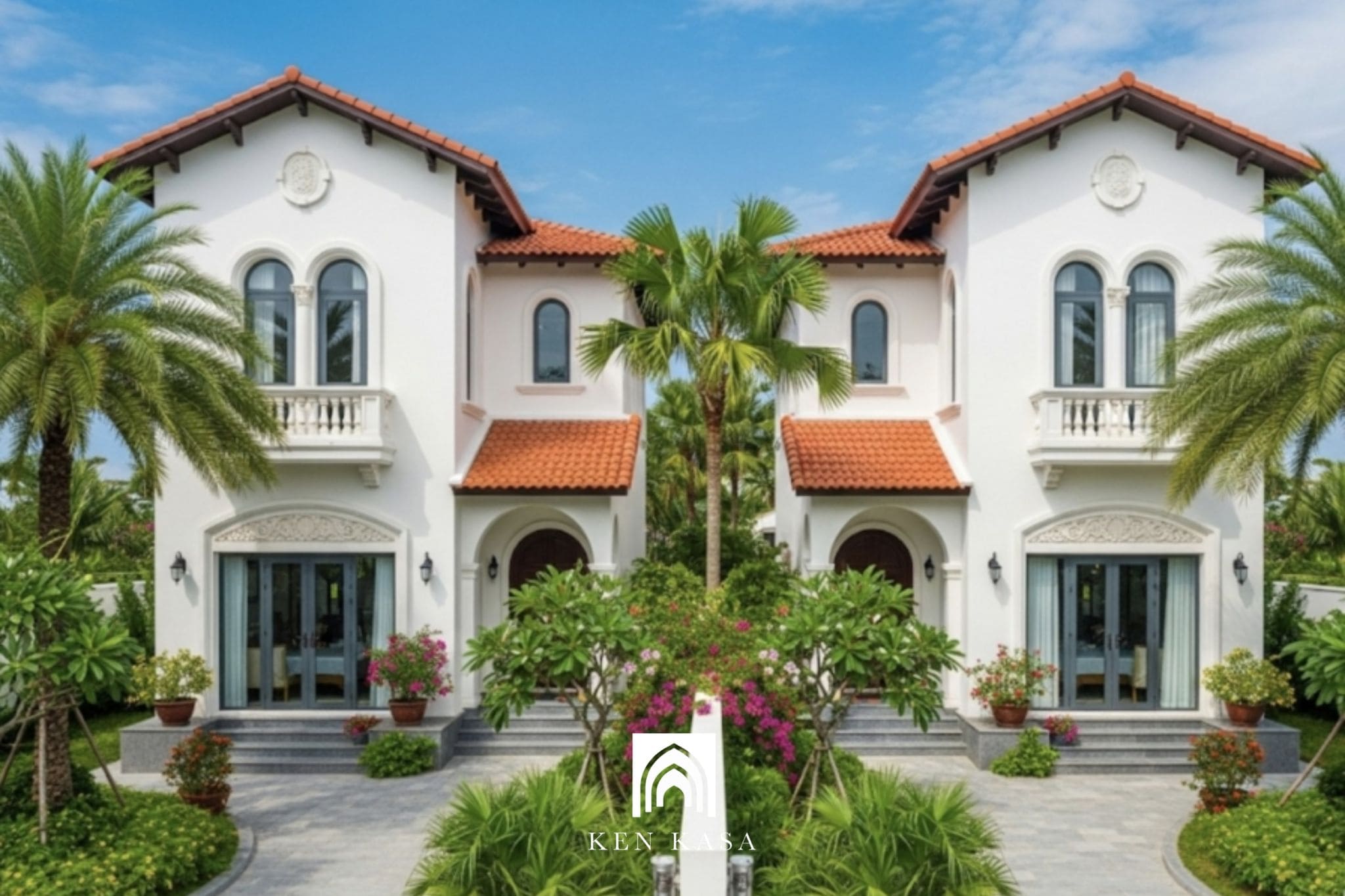 M&aacute;i ng&oacute;i dốc v&agrave; h&igrave;nh khối mềm mại