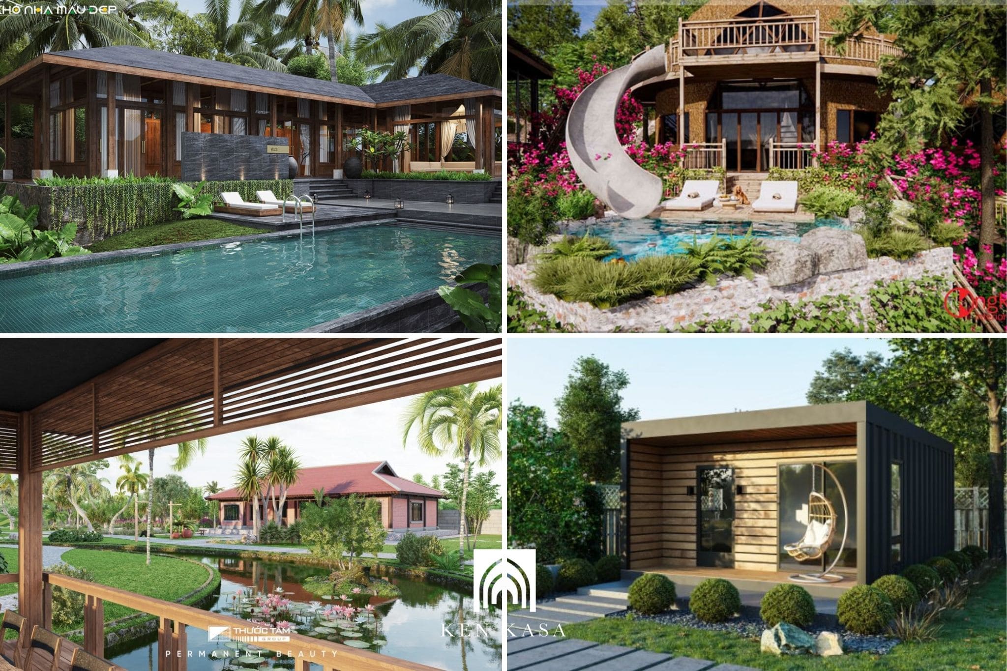 Chi phí thiết kế, thi công nhà vườn nghỉ dưỡng đẹp giá rẻ 2026