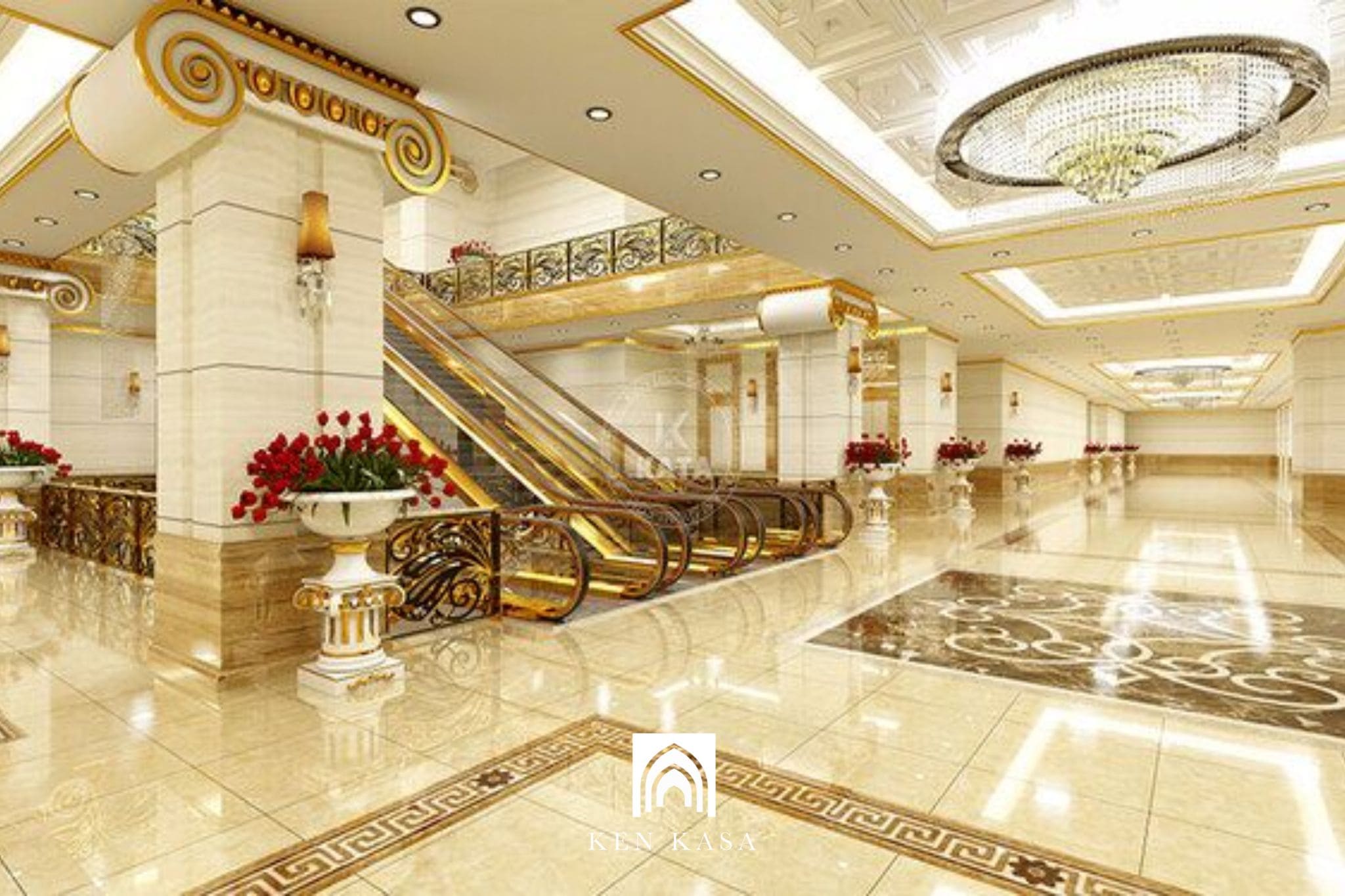 Thiết kế nội thất h&agrave;nh lang v&agrave; khu vực giao th&ocirc;ng