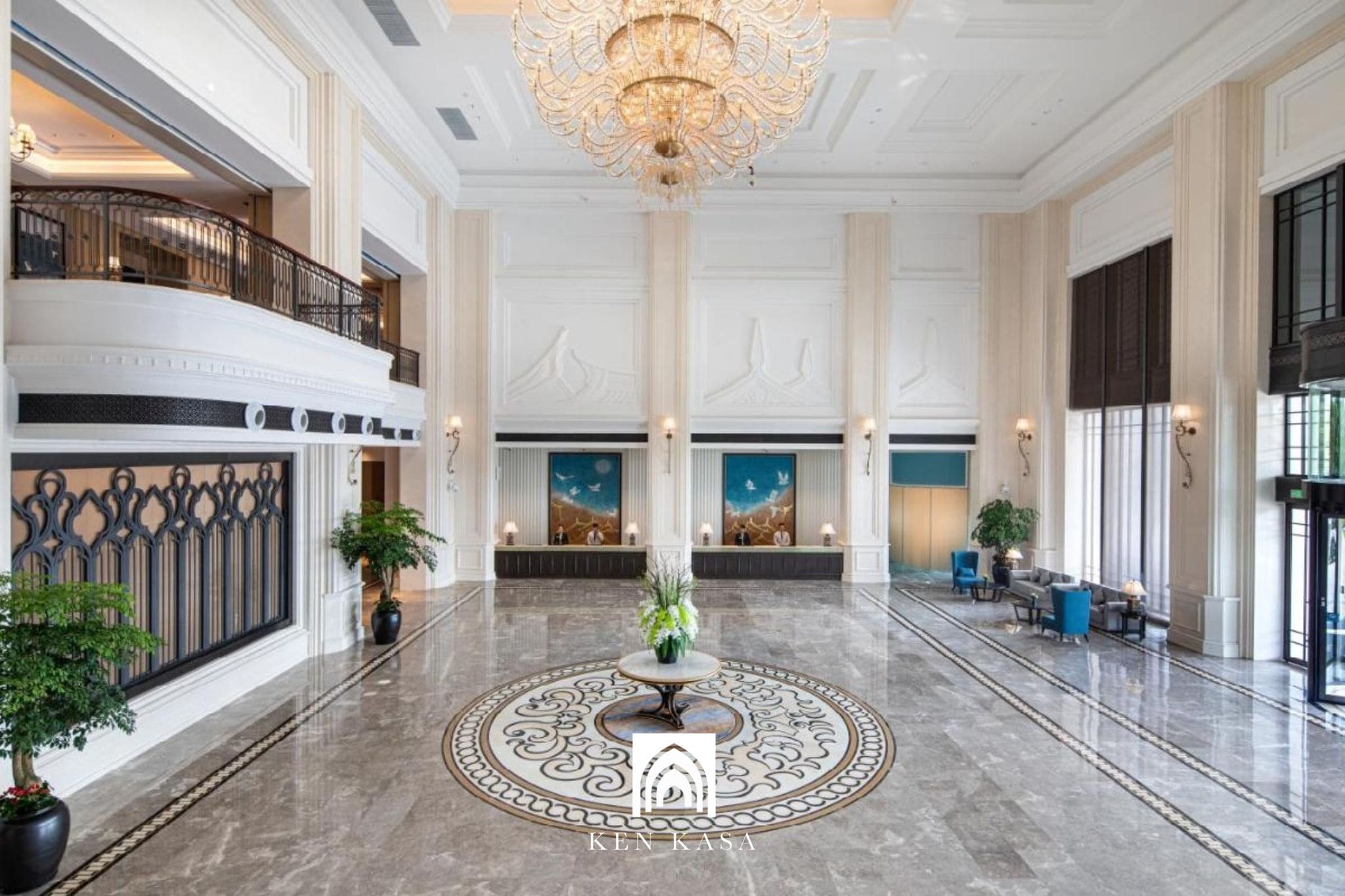 Thiết kế nội thất sảnh kh&aacute;ch sạn 5 sao