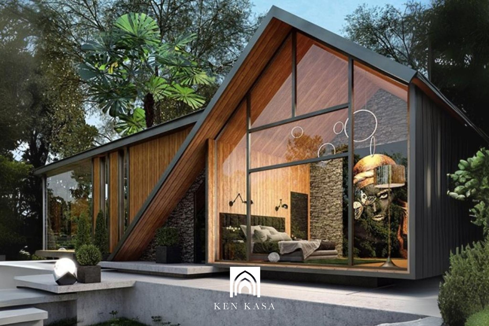 Mẫu nh&agrave; resort đẹp phong c&aacute;ch cabin nghỉ dưỡng giữa rừng &ndash; n&uacute;i