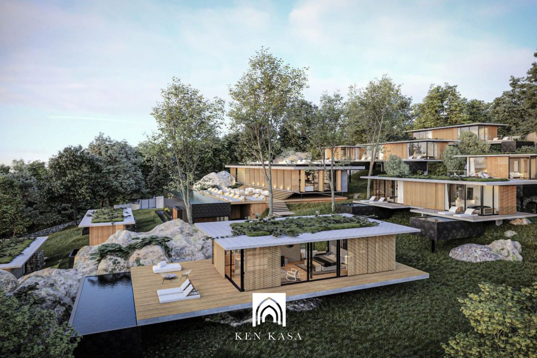 Mẫu nh&agrave; resort đẹp phong c&aacute;ch chalet v&ugrave;ng n&uacute;i