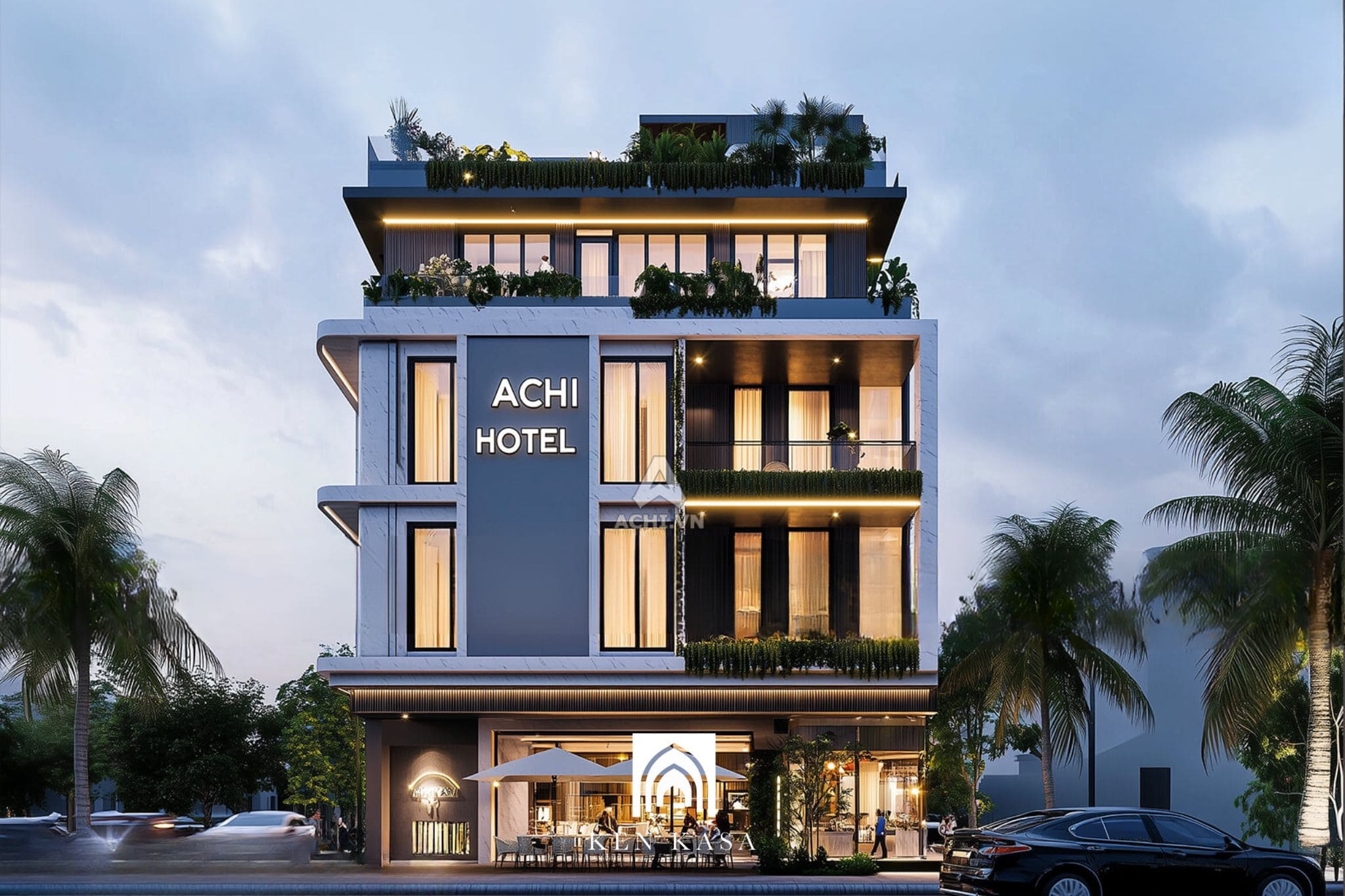 Tầm quan trọng của việc thiết kế mặt tiền kh&aacute;ch sạn hiện đại