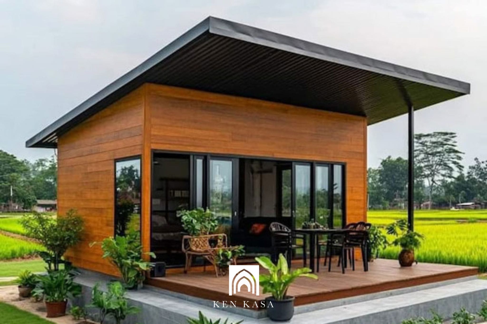 Nhà vườn khung thép là gì