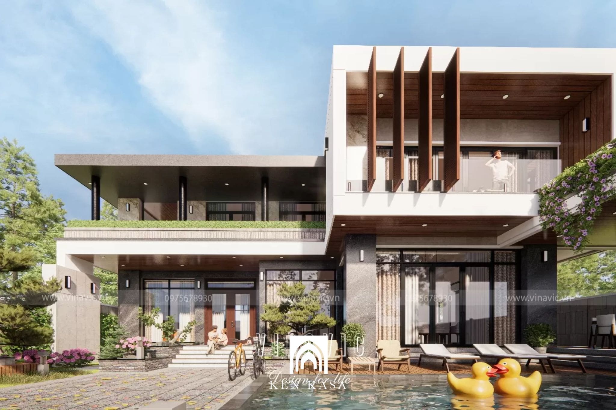 Nh&agrave; vườn nghỉ dưỡng ven đ&ocirc; 2 tầng