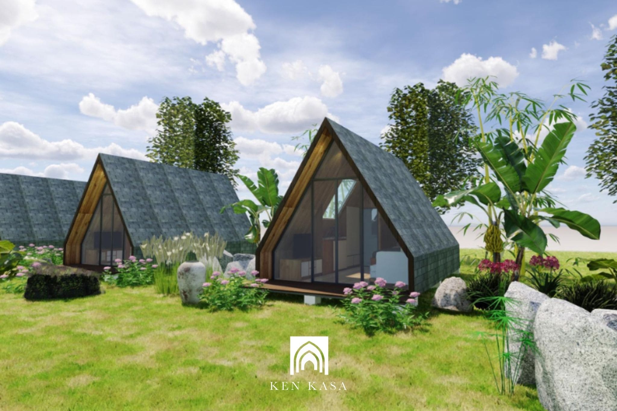 Nh&agrave; vườn nghỉ dưỡng ven đ&ocirc; phong c&aacute;ch bungalow