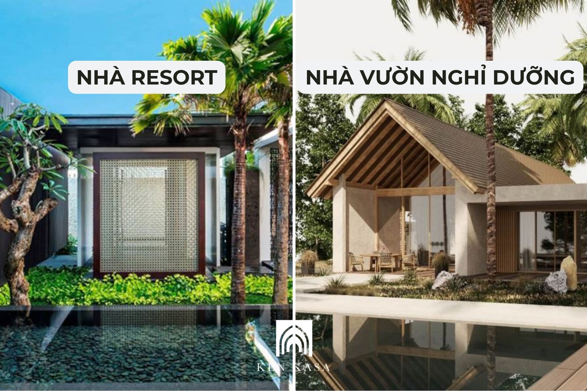 Thiết kế nhà resort và nhà vườn nghỉ dưỡng khác nhau thế nào?