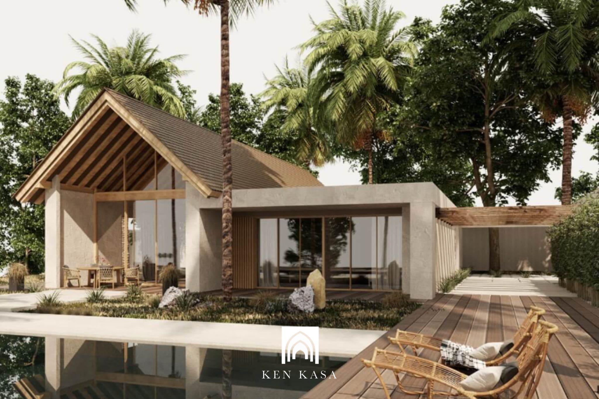 Mô hình thiết kế nhà vườn nghỉ dưỡng kết hợp cho thuê