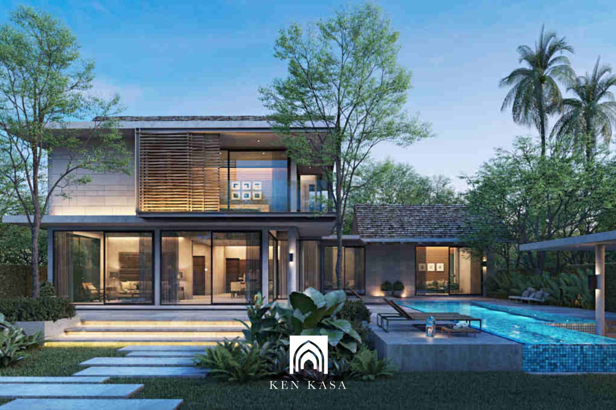 Phong c&aacute;ch thiết kế biệt thự nghỉ dưỡng hiện đại