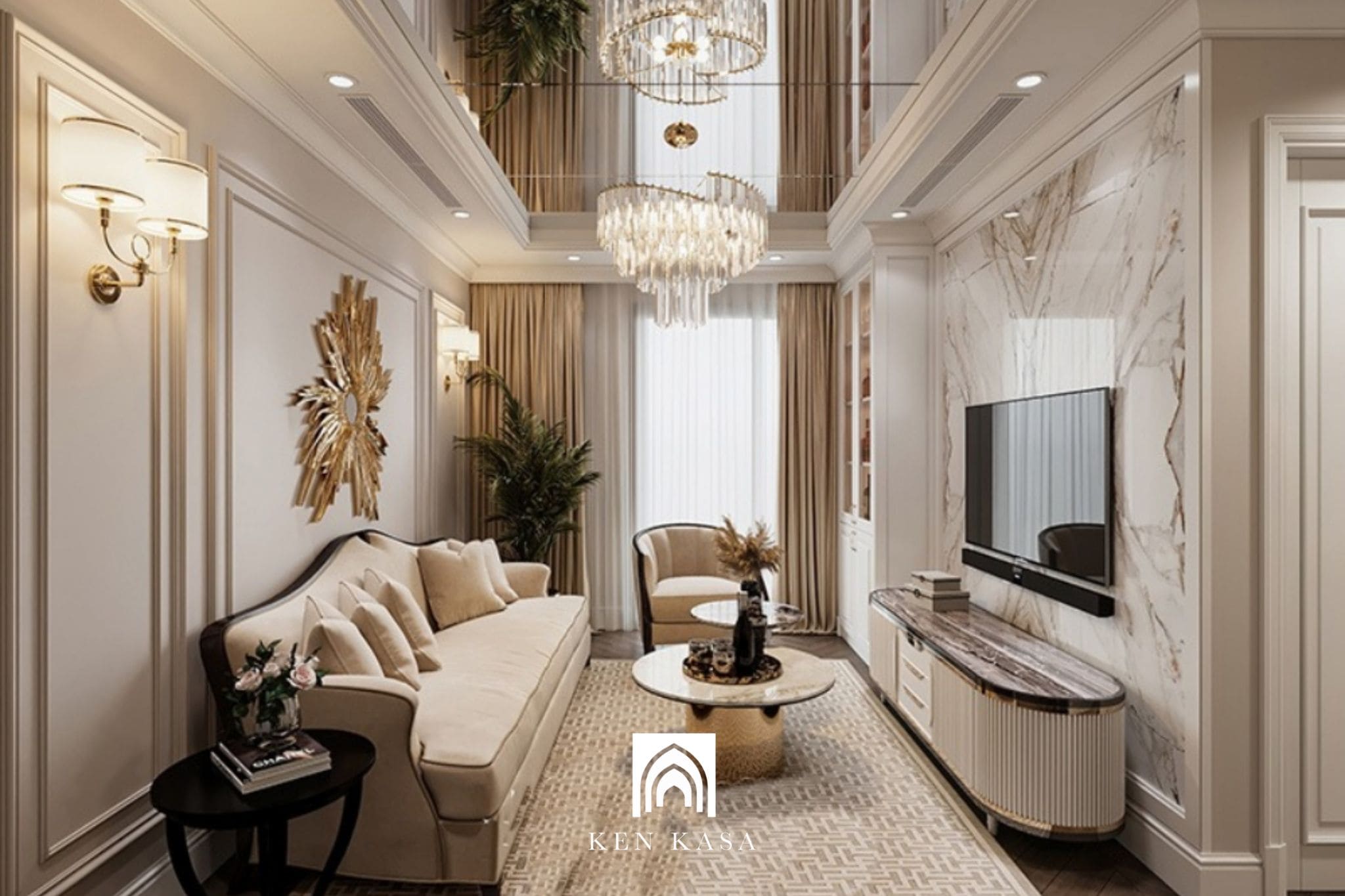 20 mẫu thiết kế phòng khách sạn tân cổ điển sang trọng, đẳng cấp 2026