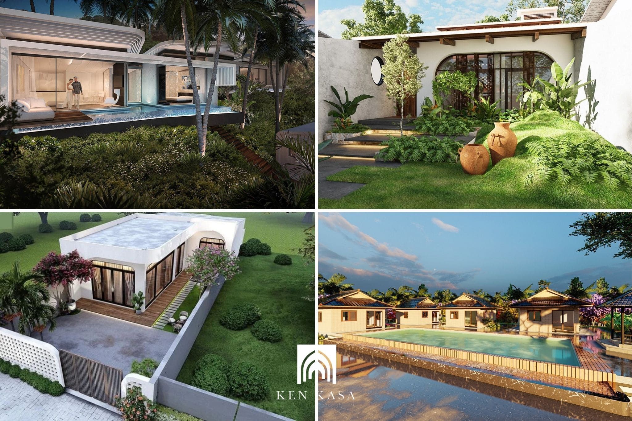 Kết hợp cảnh quan ngay từ đầu